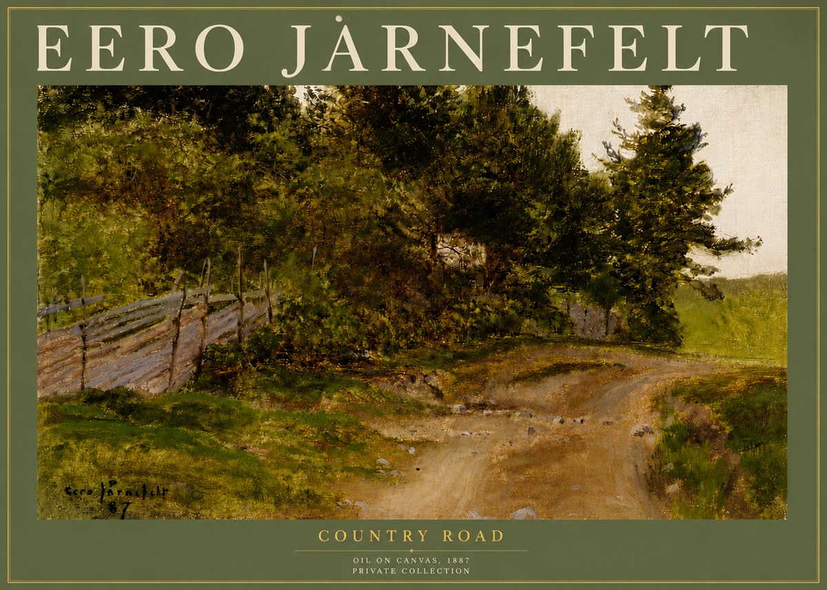 Eero Järnefelt Country Road No4 - Poszter