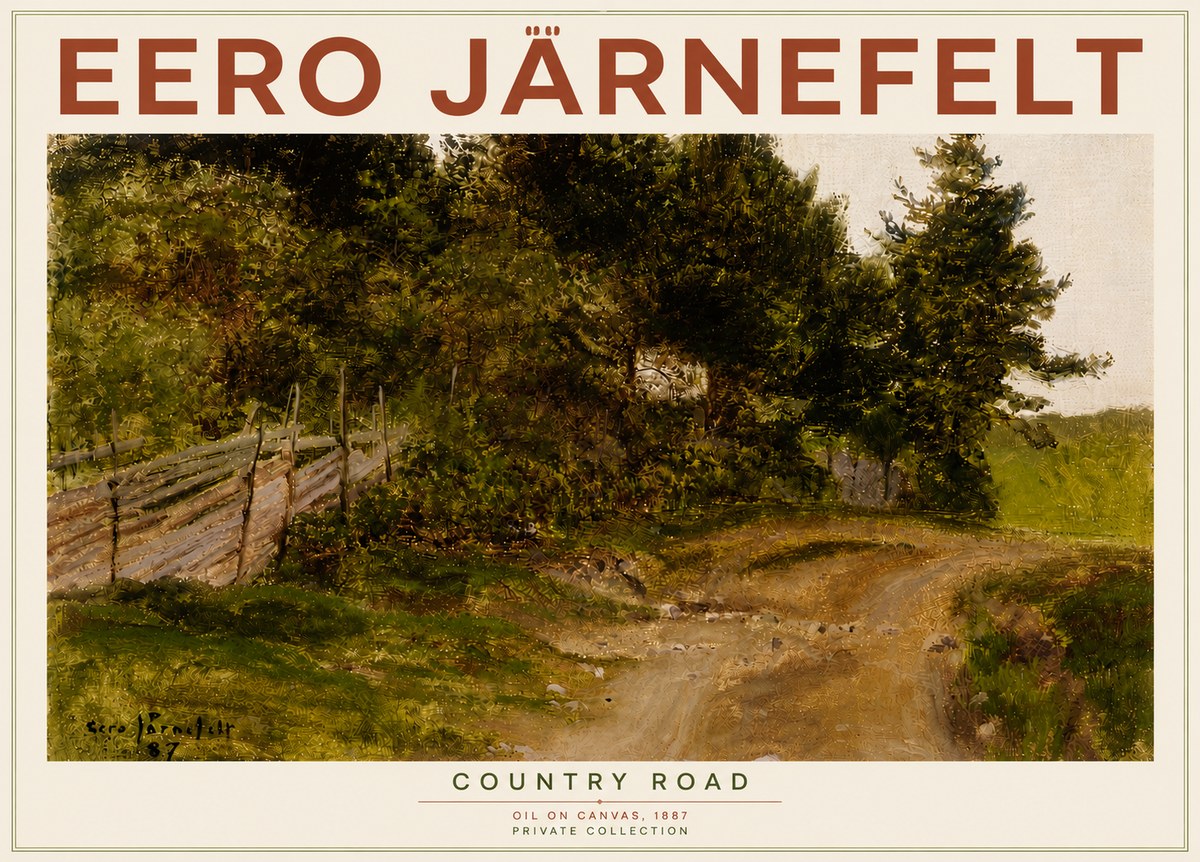 Eero Järnefelt Country Road No6 - Poszter