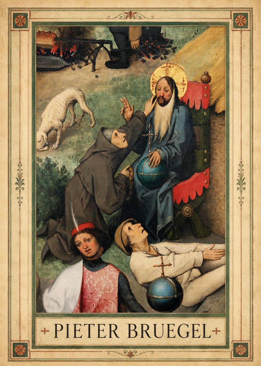 Pieter Bruegel The Adoration of the Magi - Detail No1 - Poszter