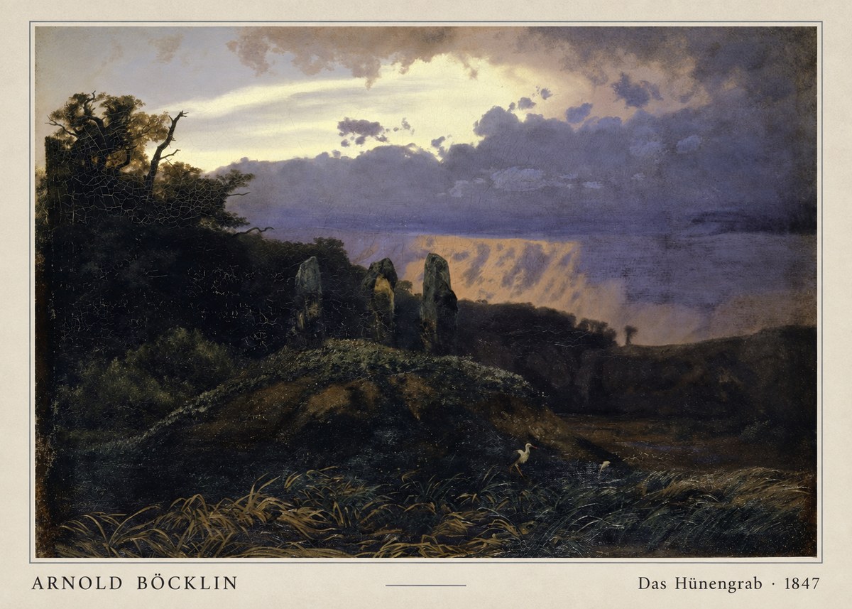 Arnold Böcklin Das Hünengrab No4 - Poszter