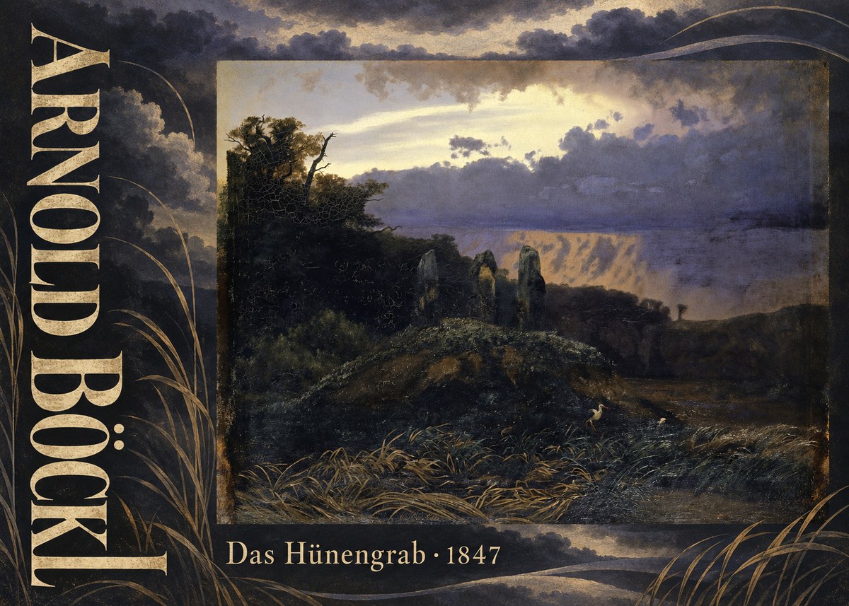 Arnold Böcklin Das Hünengrab No6 - Poszter