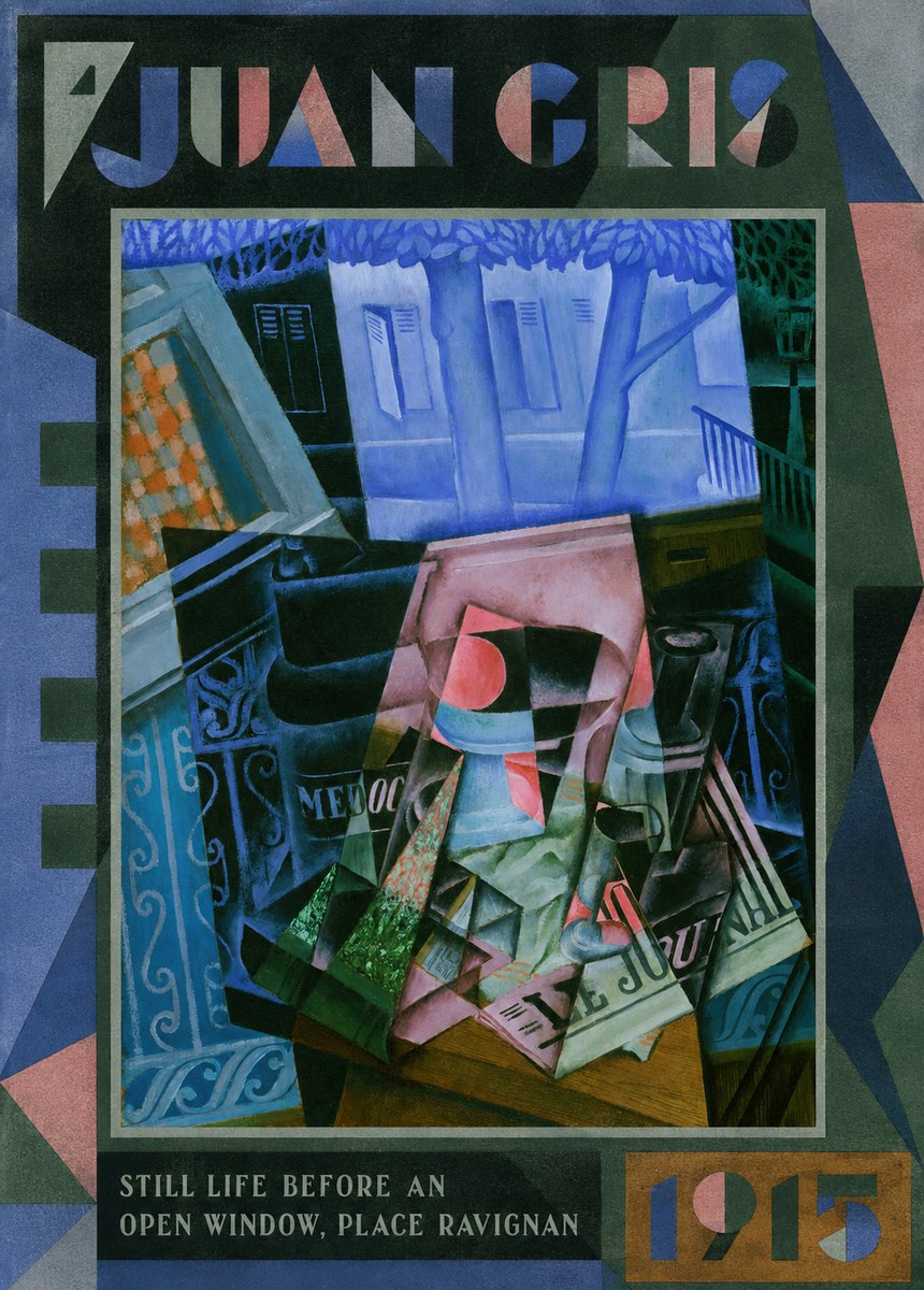 Juan Gris Still Life Before an Open Window, Place Ravignan No1 - Poszter