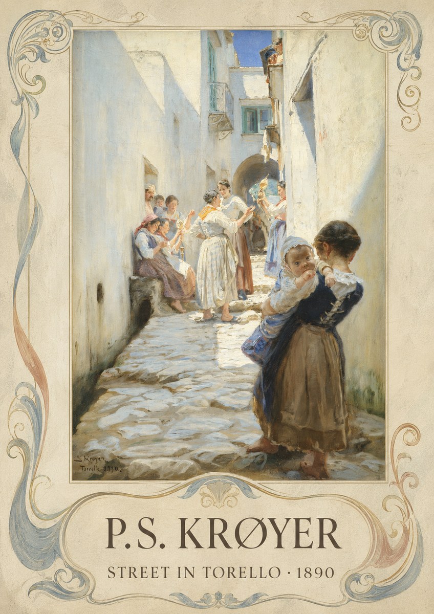 P.S. Krøyer Street in Torello No4 - Poszter