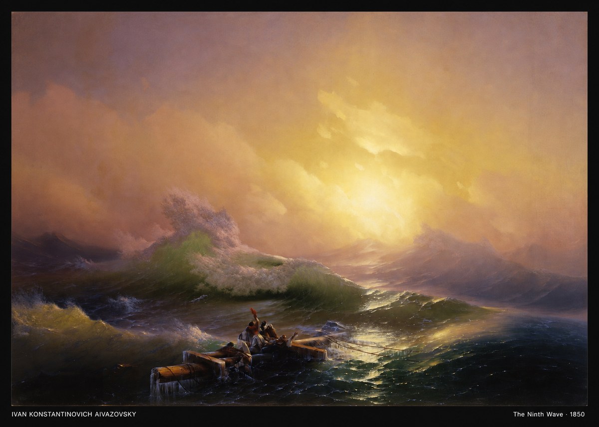 Ivan Konstantinovich Aivazovsky The Ninth Wave III No4 - Poszter