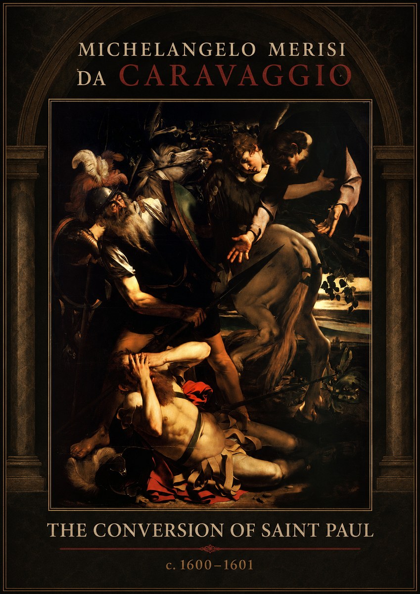 Michelangelo Merisi da Caravaggio The Conversion of Saint Paul No1 - Poszter