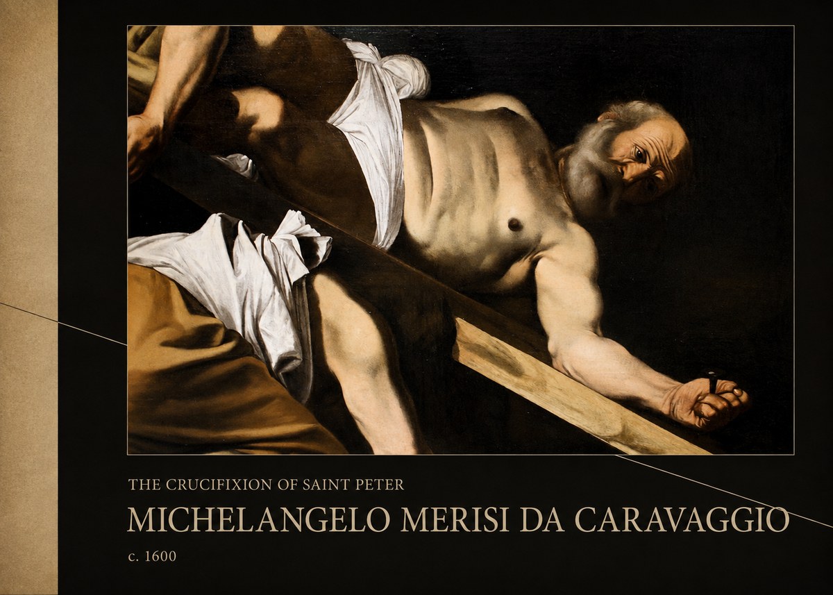 Michelangelo Merisi da Caravaggio The Crucifixion of Saint Peter V No2 - Poszter