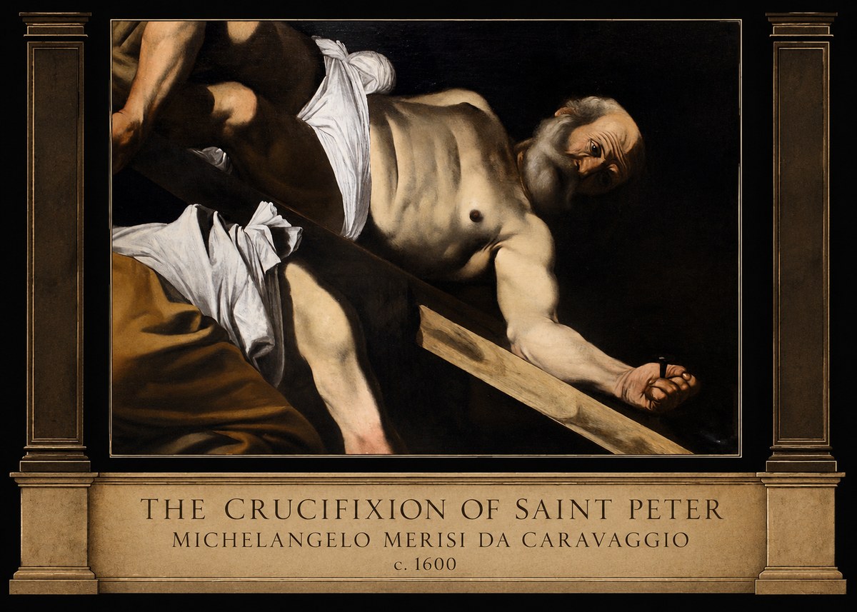 Michelangelo Merisi da Caravaggio The Crucifixion of Saint Peter V No3 - Poszter