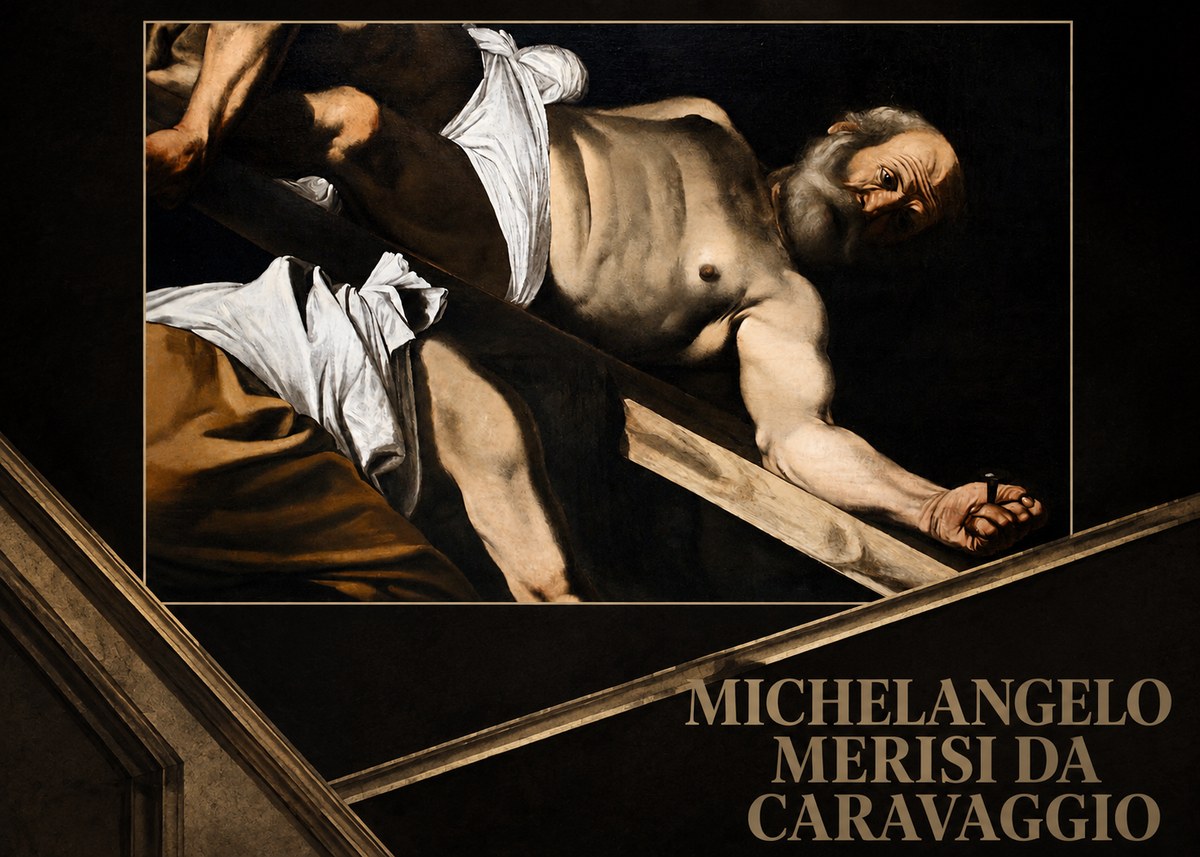 Michelangelo Merisi da Caravaggio The Crucifixion of Saint Peter V No5 - Poszter