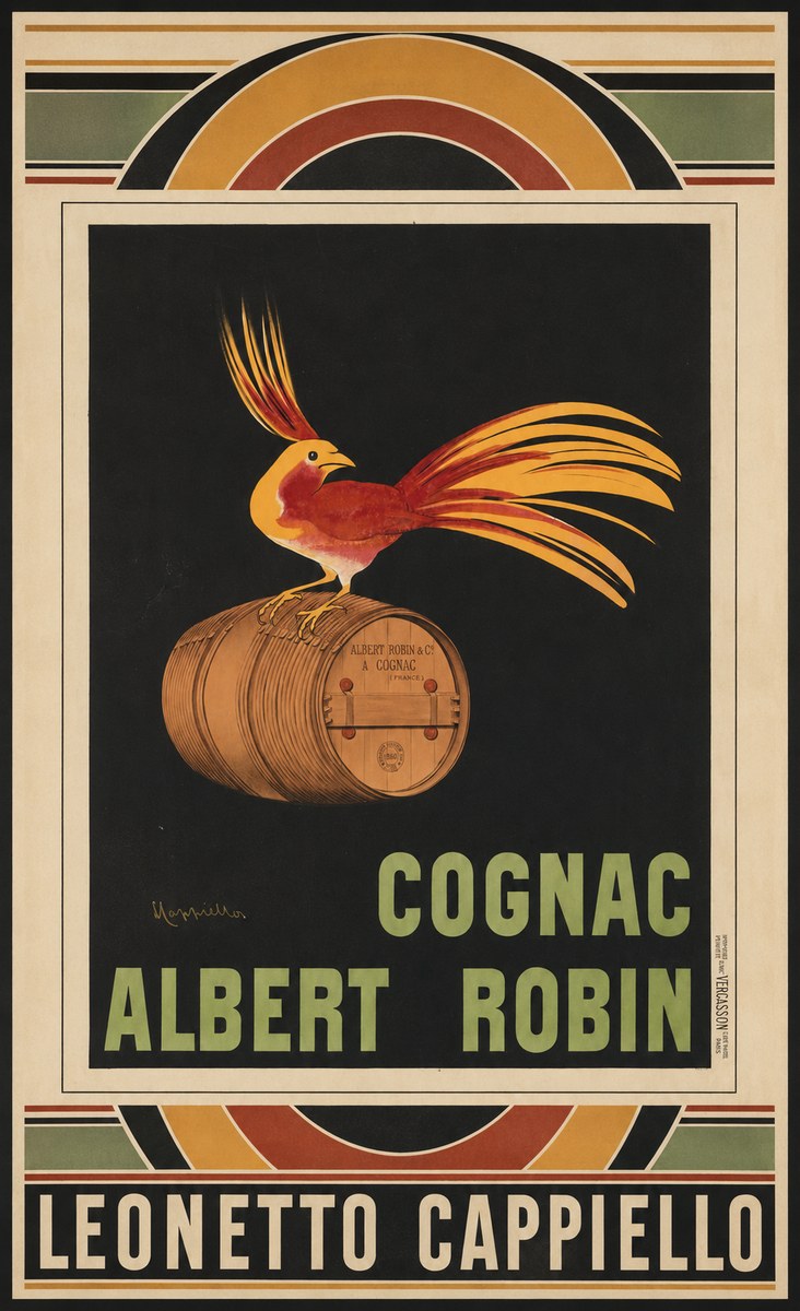 Leonetto Cappiello Cognac Albert Robin No4 - Poszter
