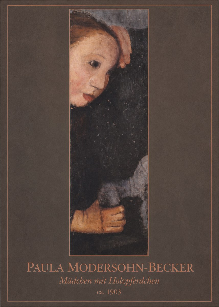 Paula Modersohn-Becker Mädchen Mit Holzpferdchen No1 - Poszter