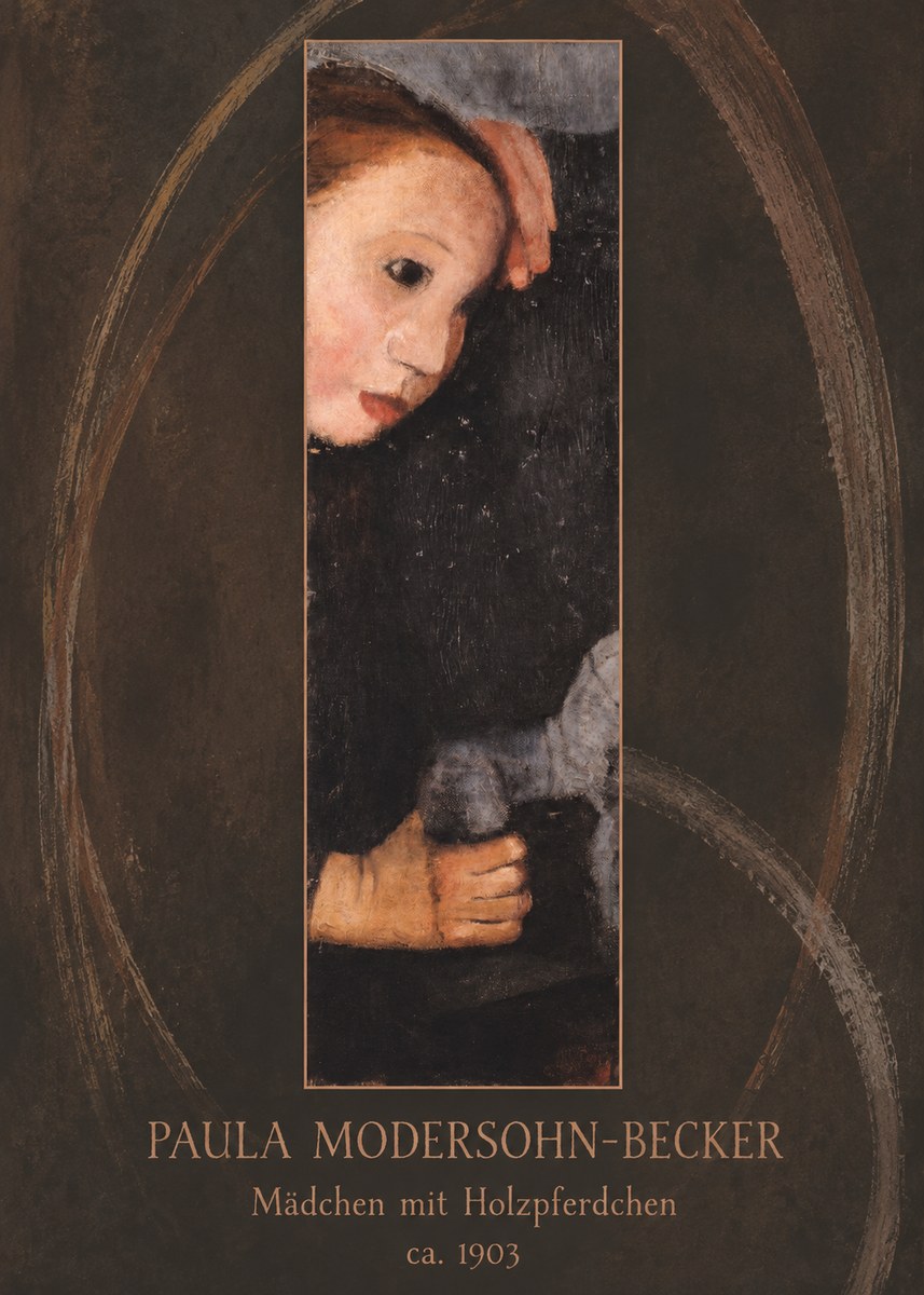 Paula Modersohn-Becker Mädchen Mit Holzpferdchen No5 - Poszter