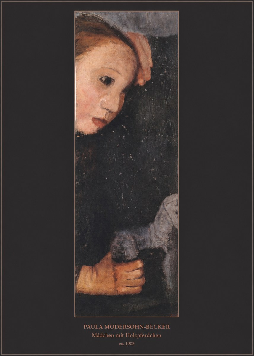 Paula Modersohn-Becker Mädchen Mit Holzpferdchen No6 - Poszter