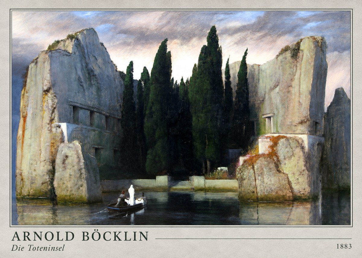 Arnold Böcklin Die Toteninsel VII No4 - Poszter