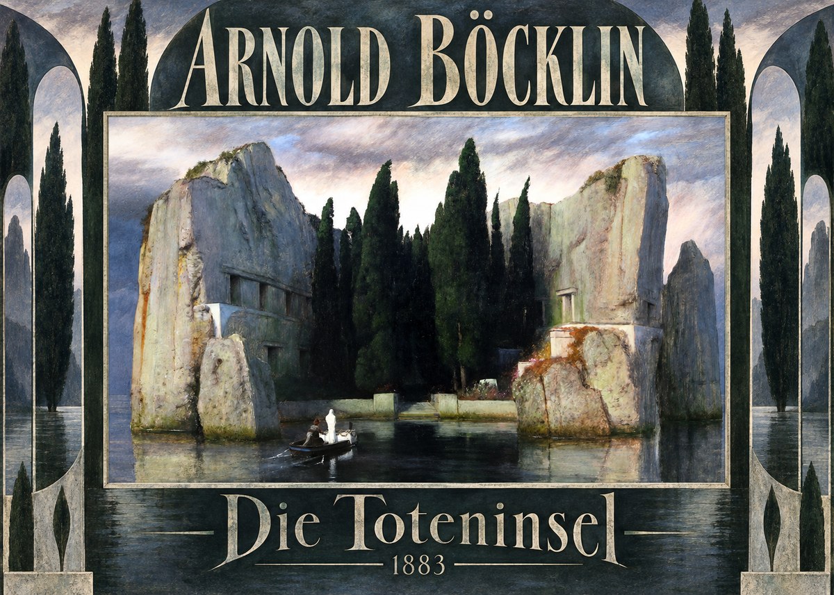 Arnold Böcklin Die Toteninsel VII No5 - Poszter