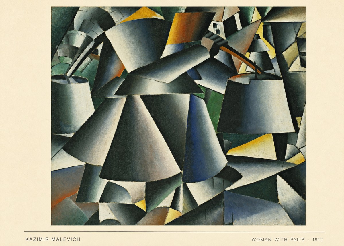 Kazimir Malevich Woman with Pails No6 - Poszter