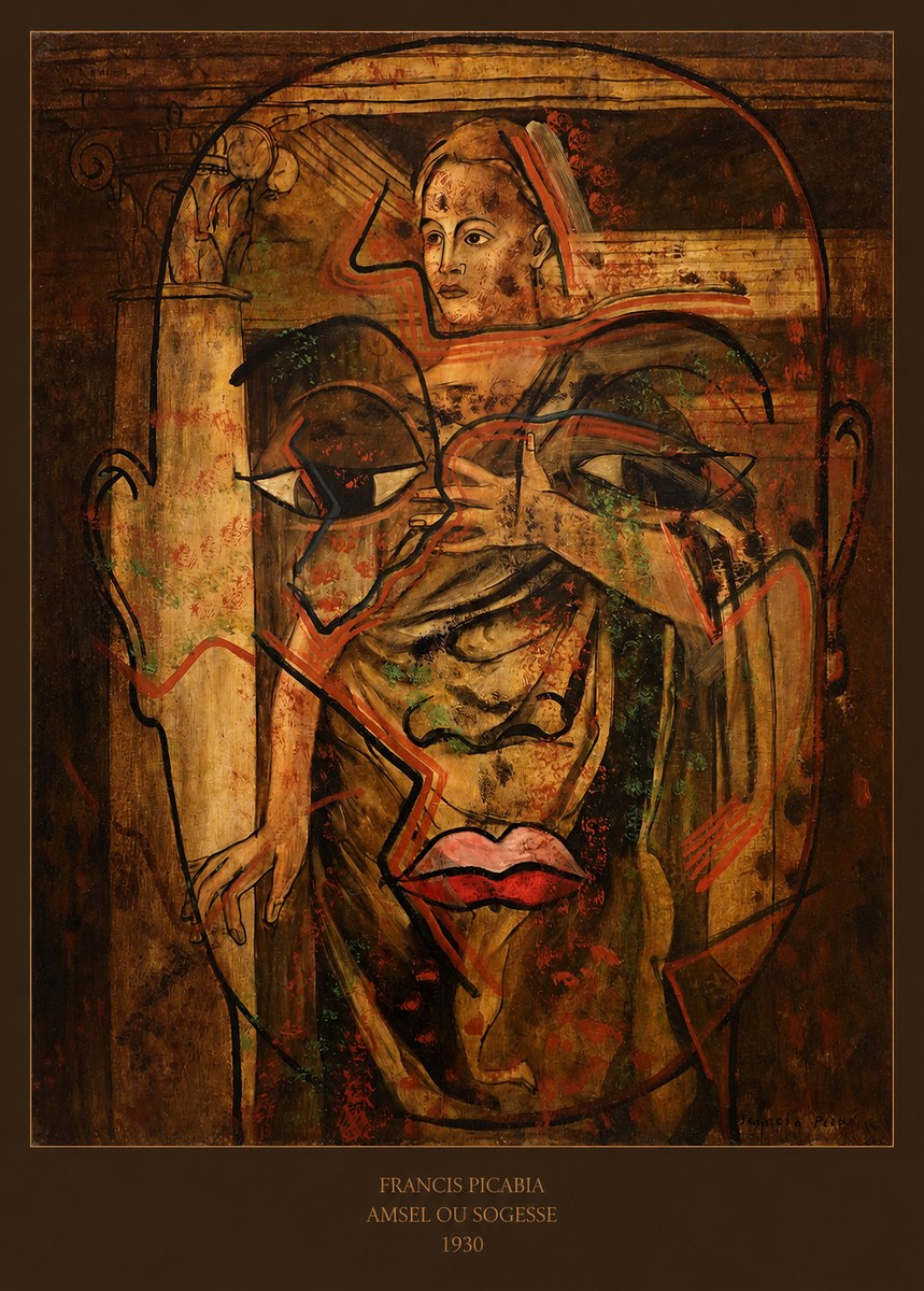 Francis Picabia Amsel Ou Sogesse No6 - Poszter