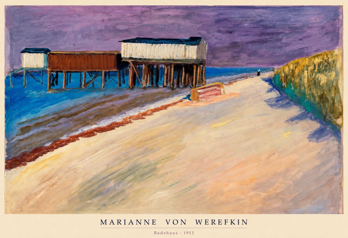 Marianne von Werefkin Badehaus No6 - Poszter
