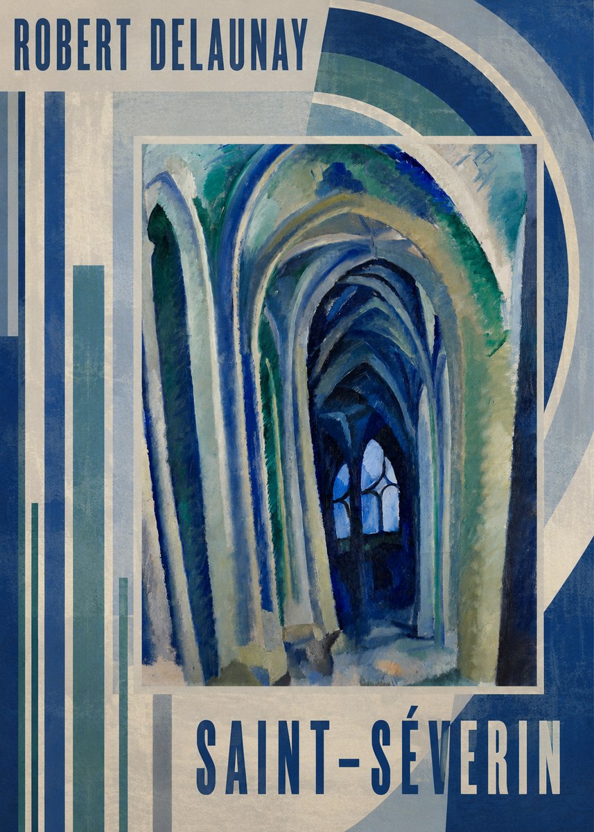 Robert Delaunay Saint-séverin No2 - Poszter