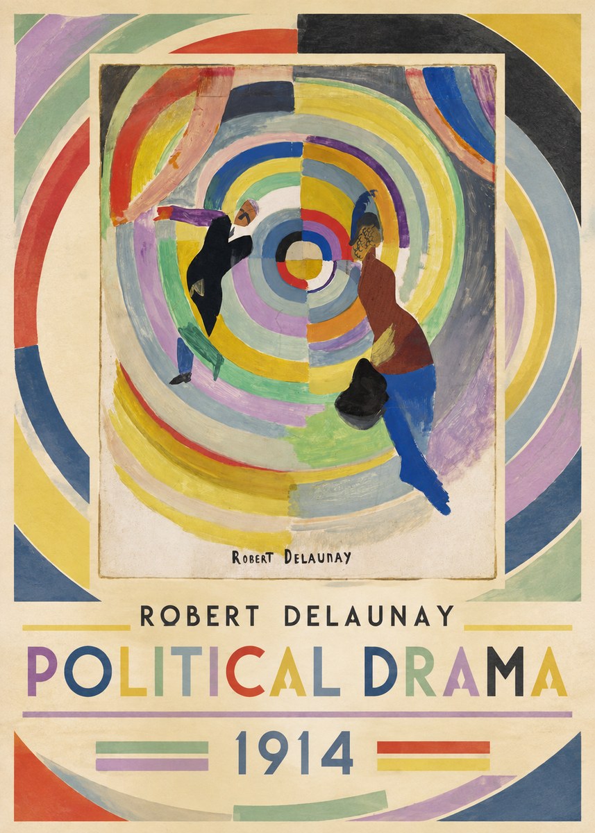 Robert Delaunay Political Drama No1 - Poszter