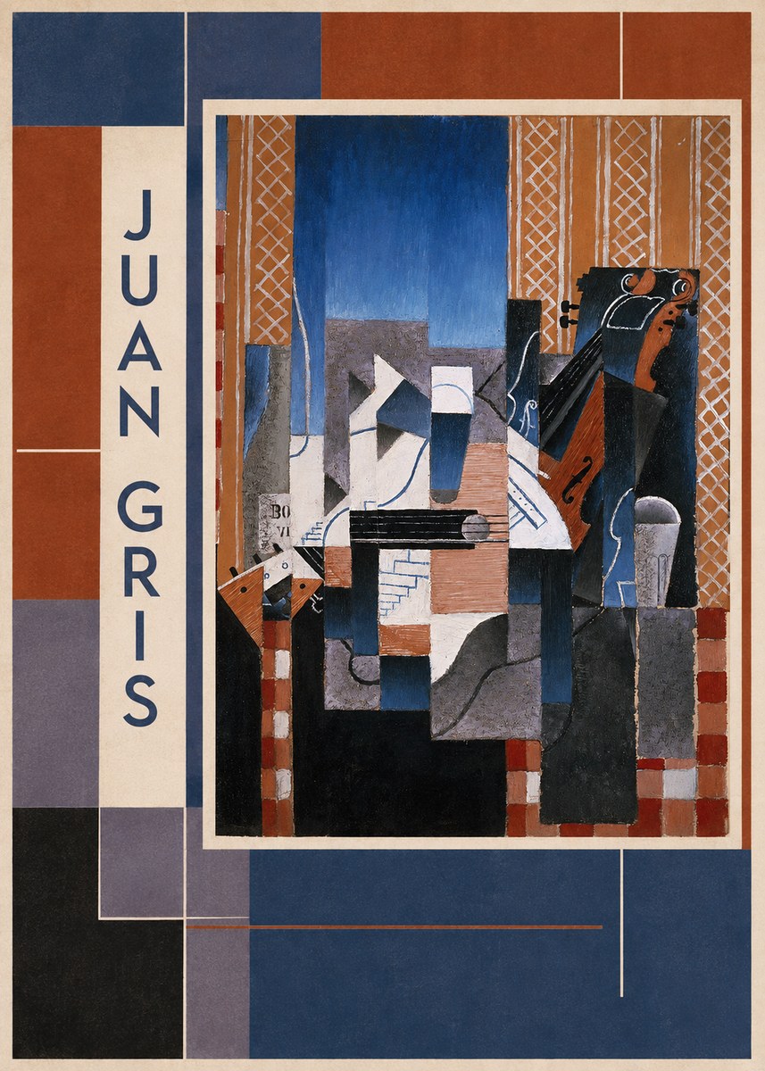 Juan Gris Still Life with Guitar and Violin No2 - Poszter