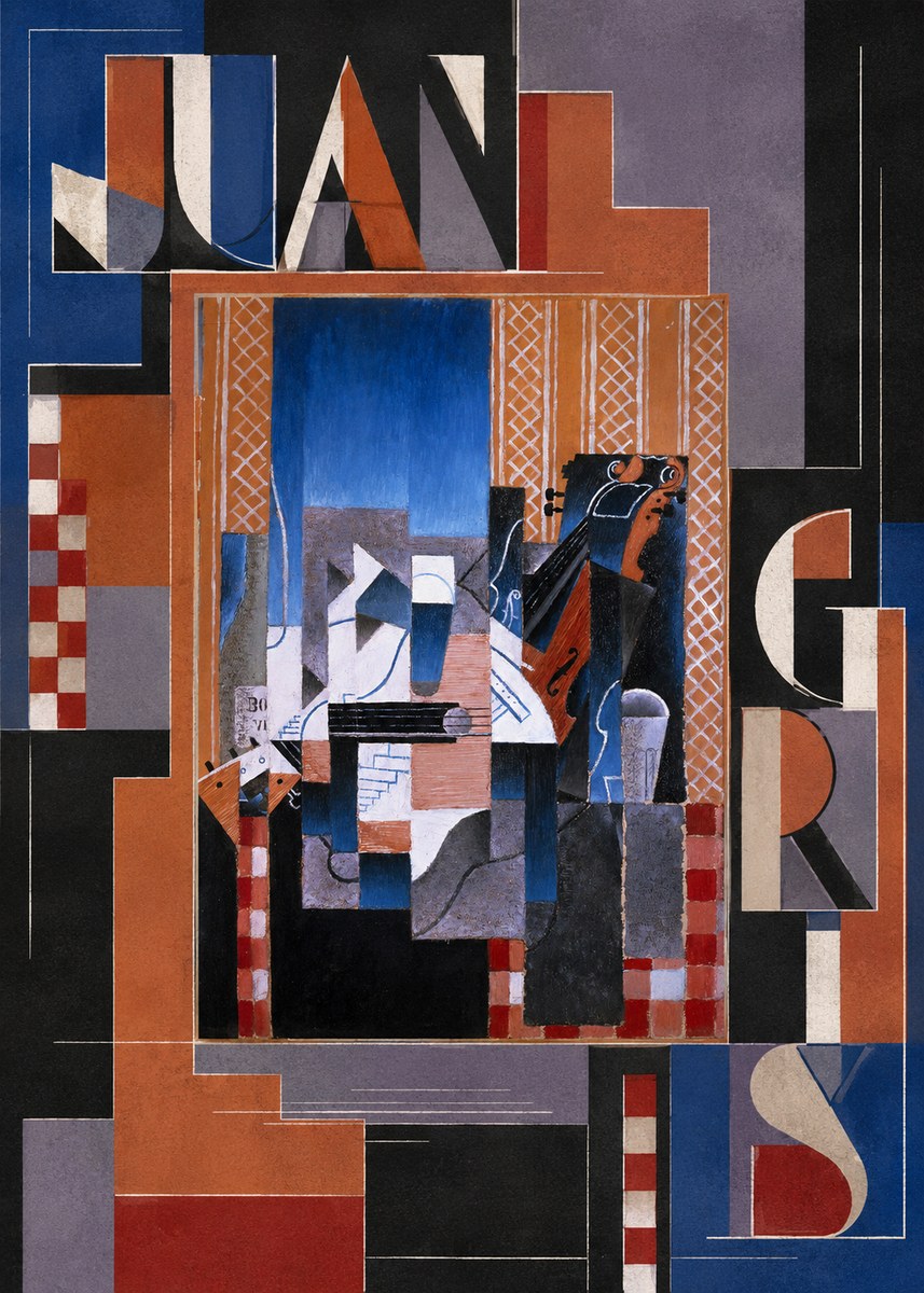 Juan Gris Still Life with Guitar and Violin No5 - Poszter