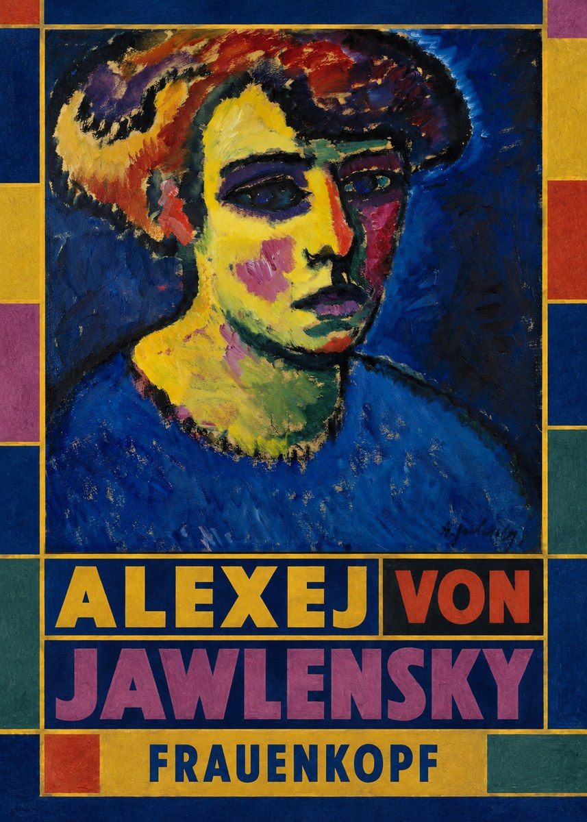 Alexej von Jawlensky Frauenkopf No5 - Poszter
