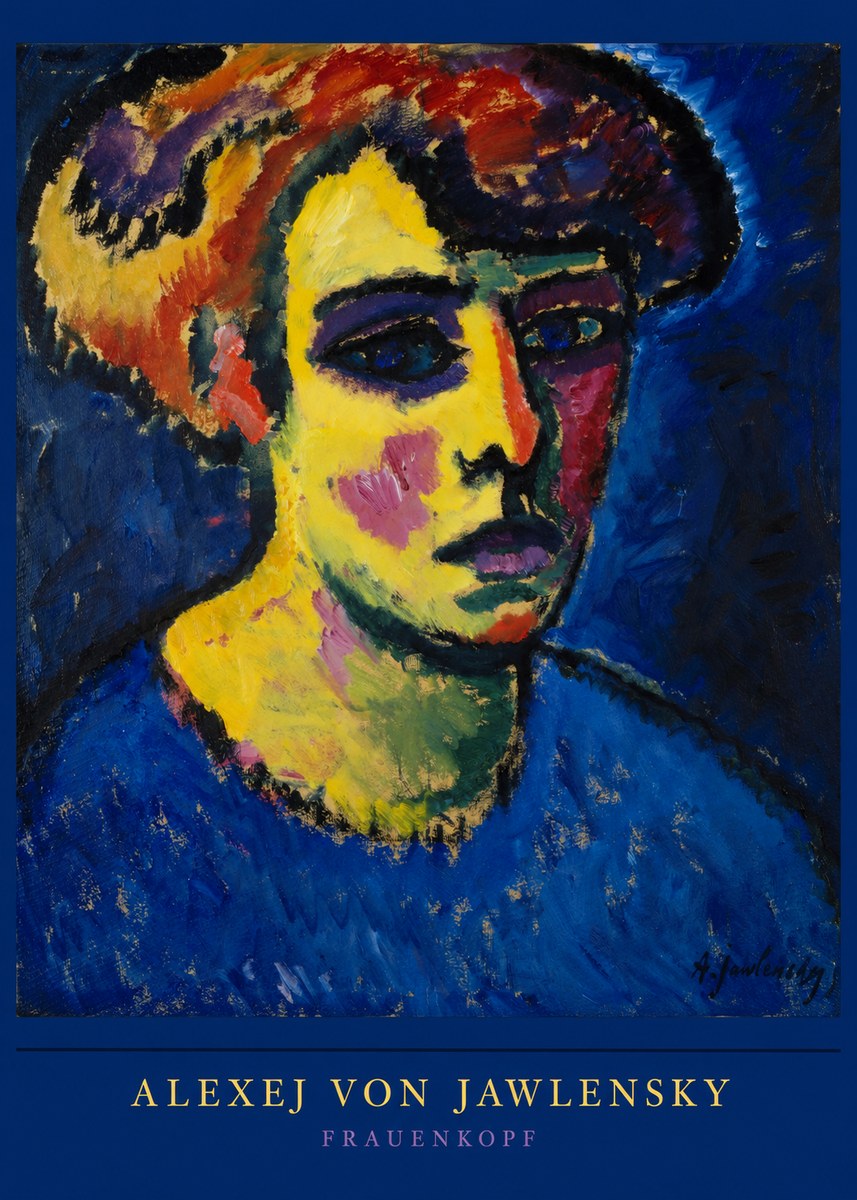 Alexej von Jawlensky Frauenkopf No6 - Poszter