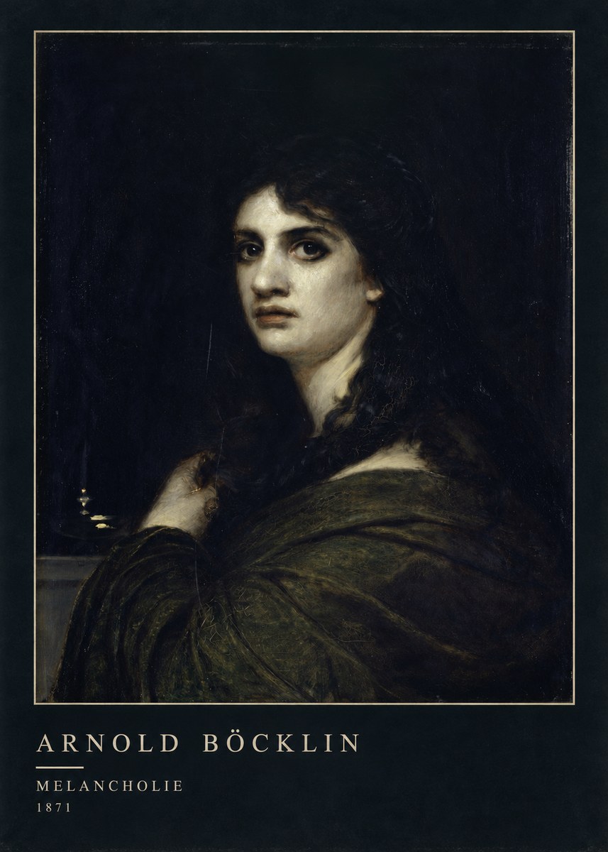 Arnold Böcklin Melancholie No4 - Poszter