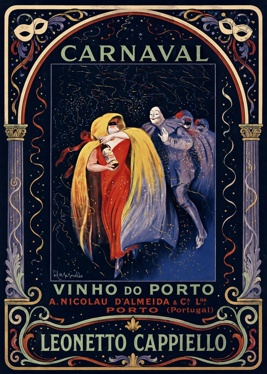 Leonetto Cappiello Carnaval - Vinho Do Porto No4 - Poszter