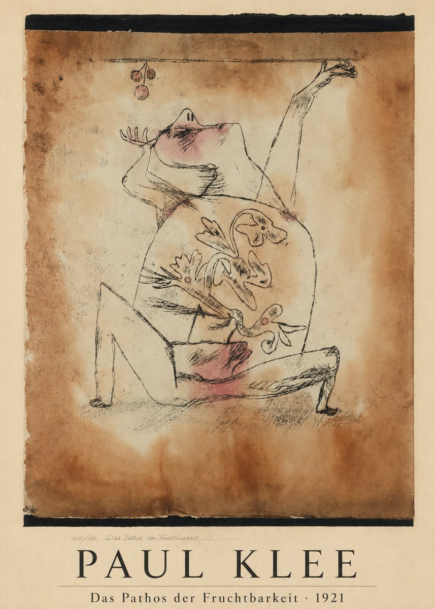 Paul Klee Das Pathos Der Fruchtbarkeit No1 - Poszter