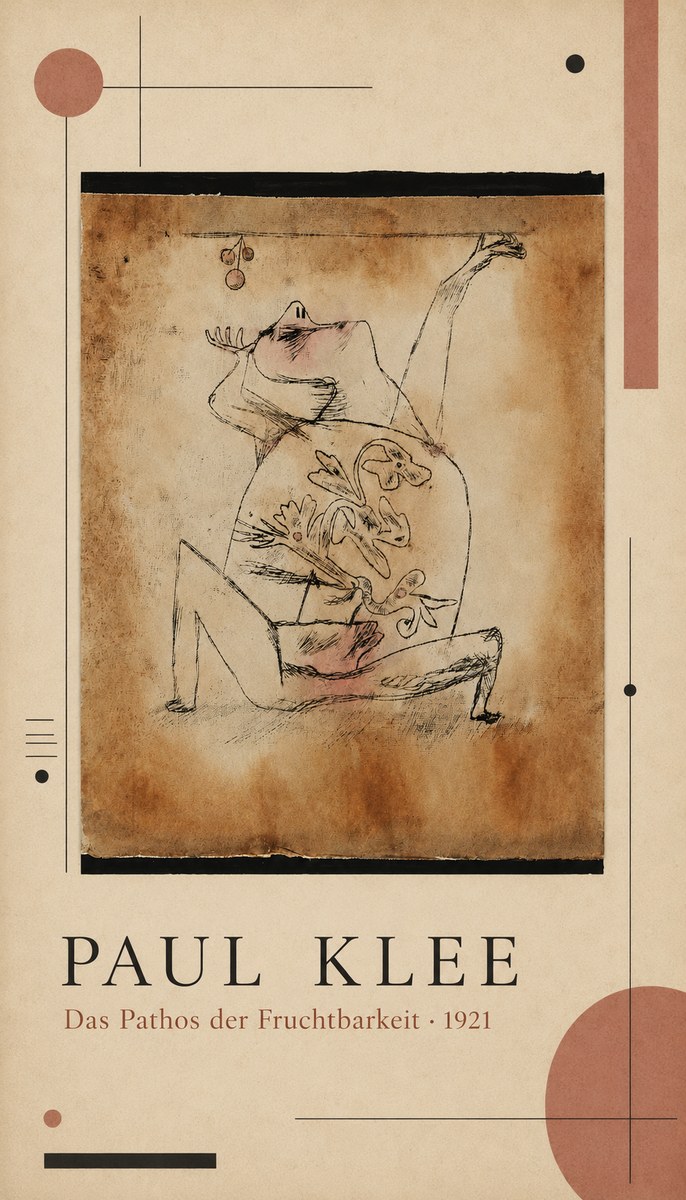 Paul Klee Das Pathos Der Fruchtbarkeit No4 - Poszter