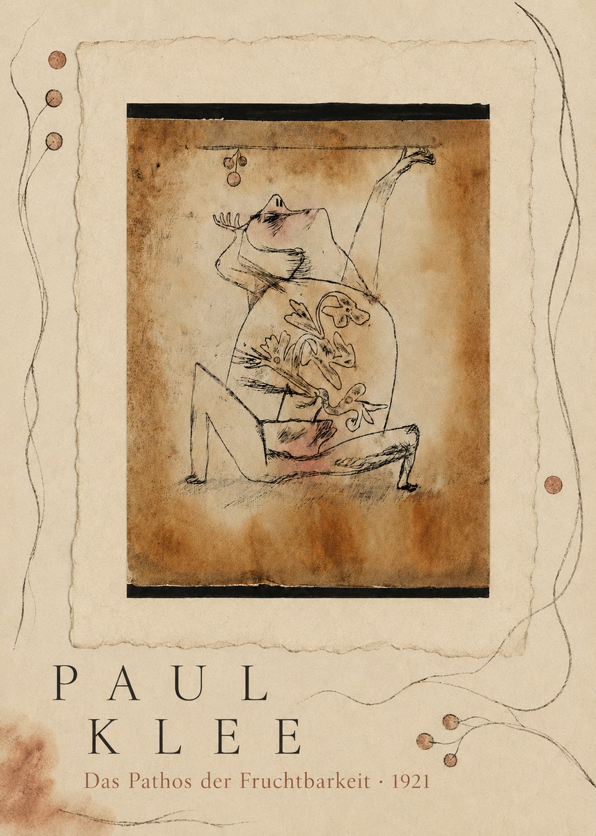 Paul Klee Das Pathos Der Fruchtbarkeit No5 - Poszter