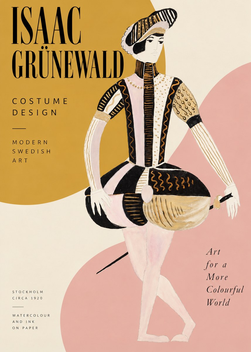 Isaac Grünewald Costume Study VI No2 - Poszter