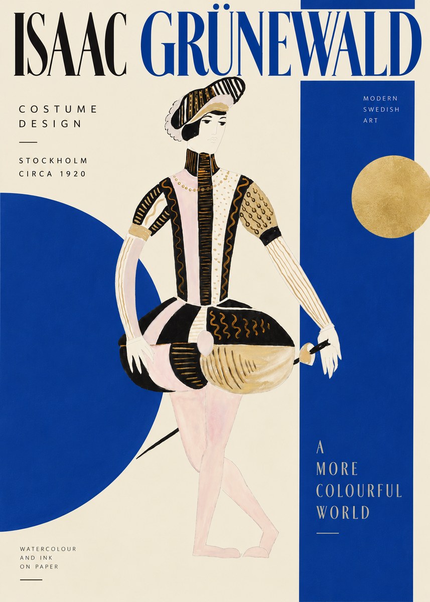 Isaac Grünewald Costume Study VI No4 - Poszter