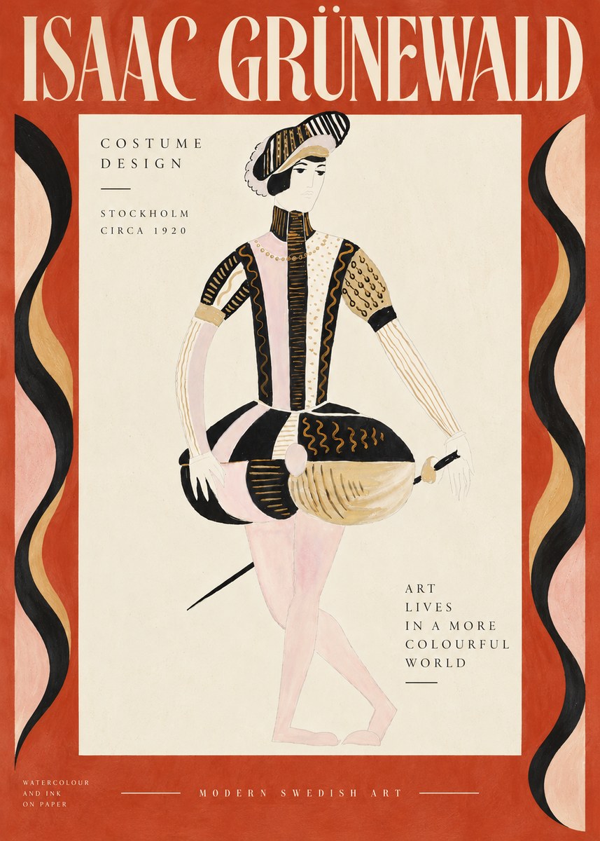 Isaac Grünewald Costume Study VI No5 - Poszter