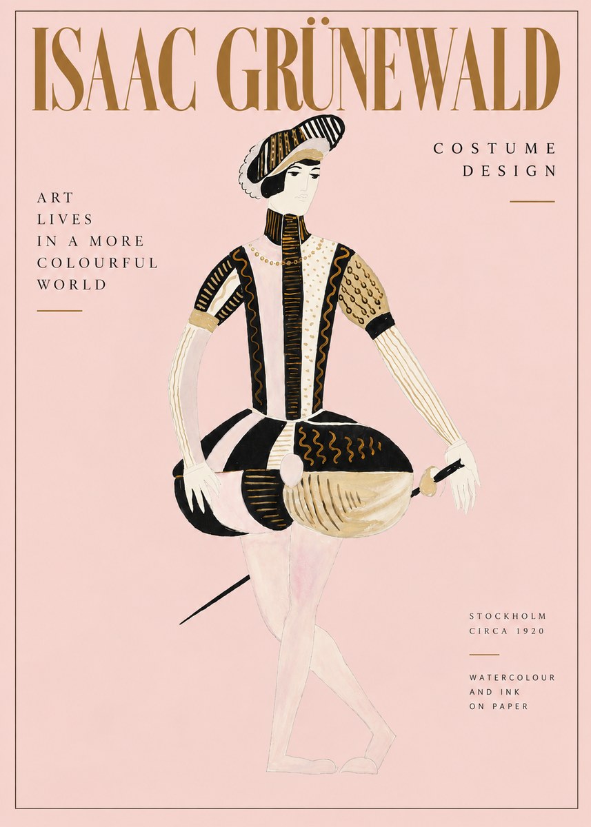 Isaac Grünewald Costume Study VI No6 - Poszter