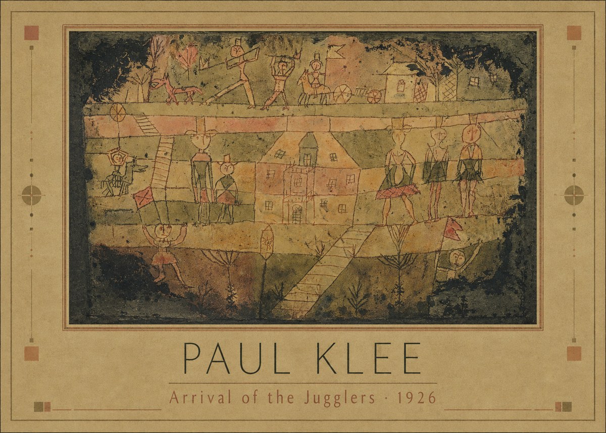 Paul Klee Arrival of the Jugglers No1 - Poszter