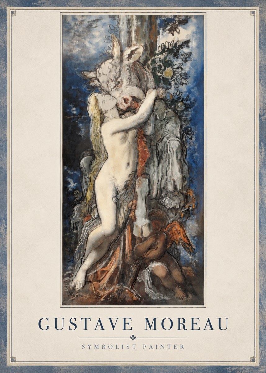 Gustave Moreau Europe and the Bull No2 - Poszter