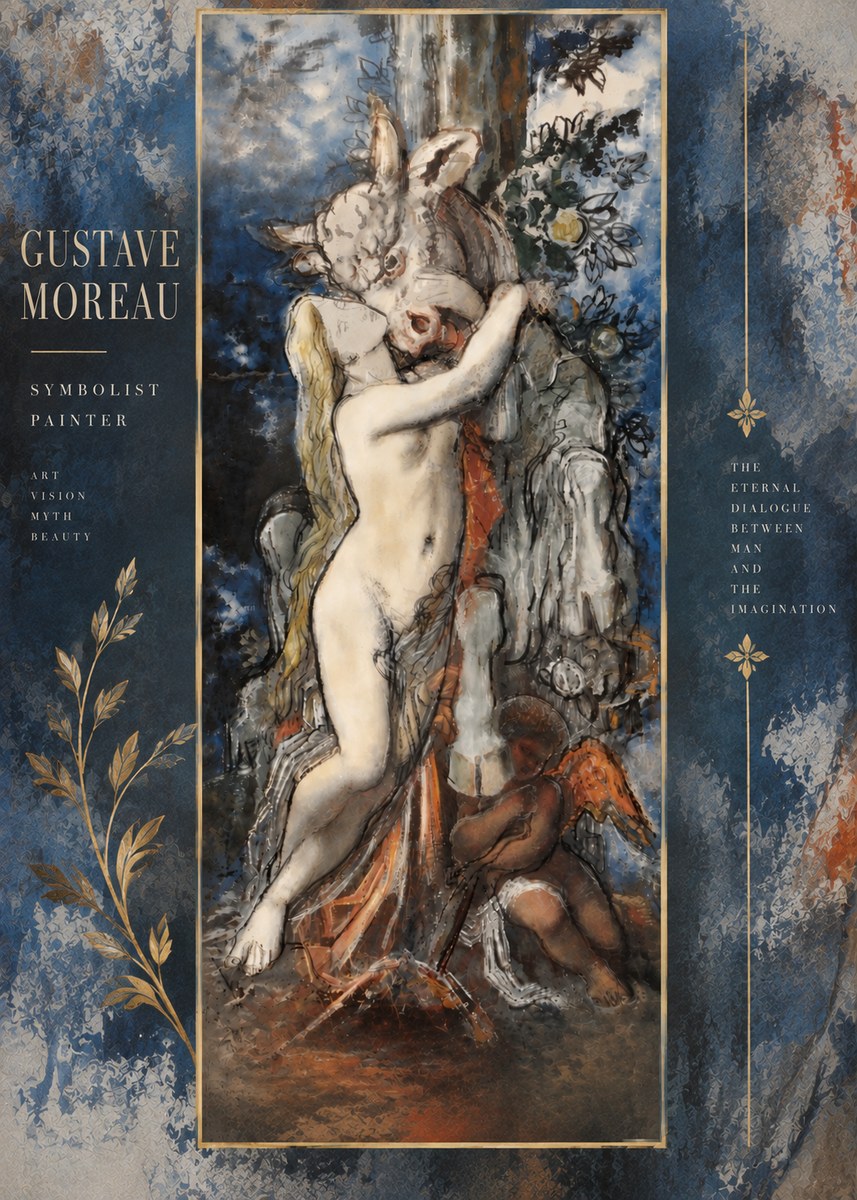 Gustave Moreau Europe and the Bull No6 - Poszter