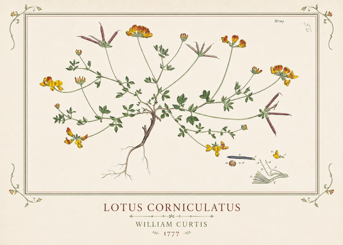 William Curtis Lotus Corniculatus III No1 - Poszter