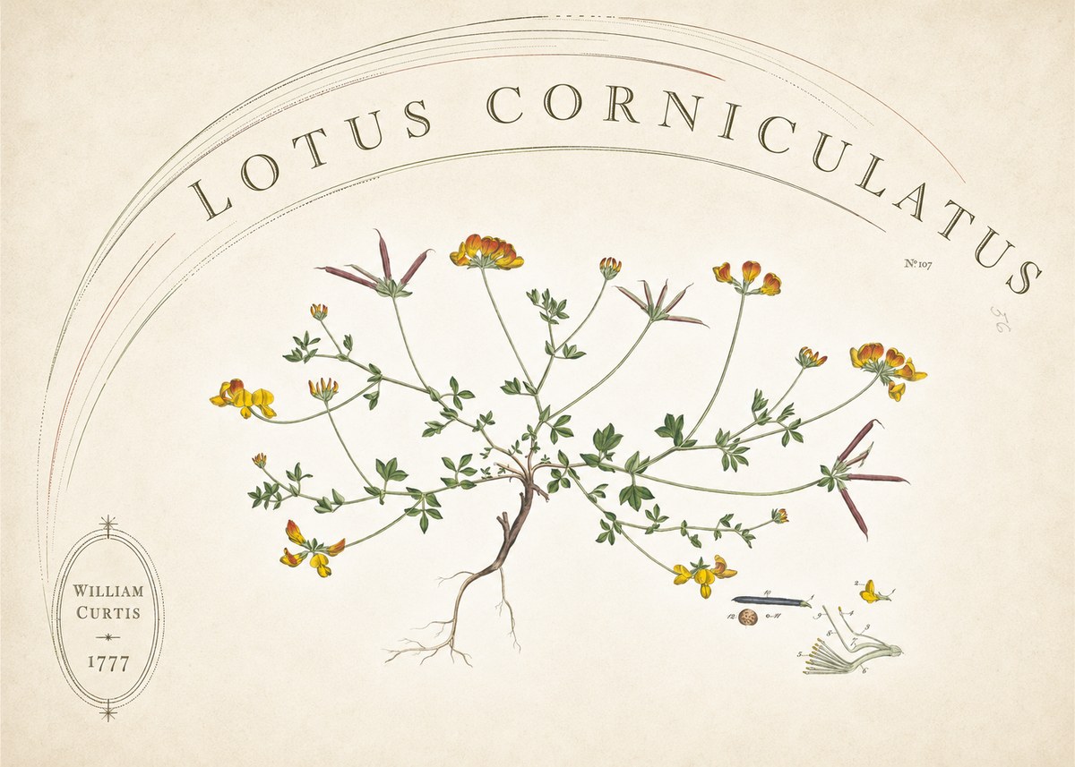 William Curtis Lotus Corniculatus III No6 - Poszter