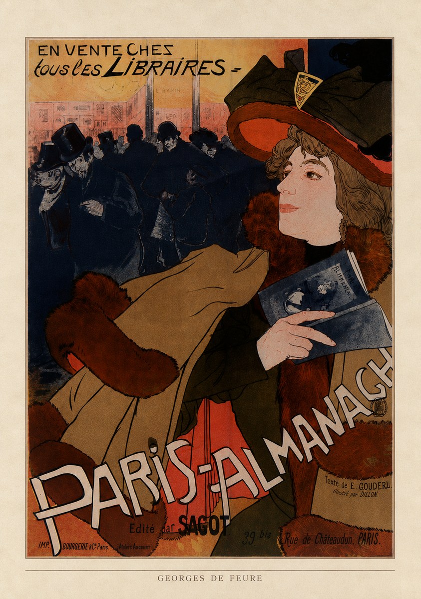 Georges de Feure Paris-almanach IV No4 - Poszter