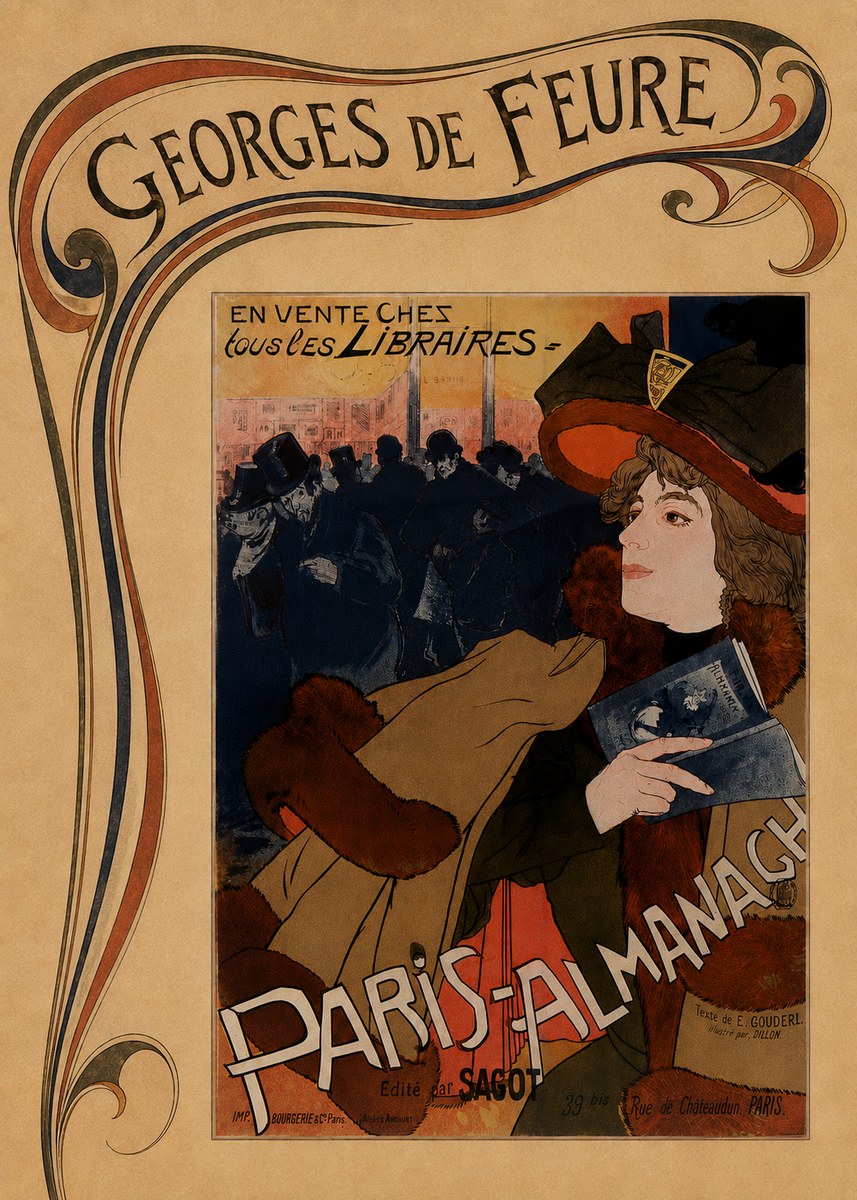 Georges de Feure Paris-almanach IV No6 - Poszter