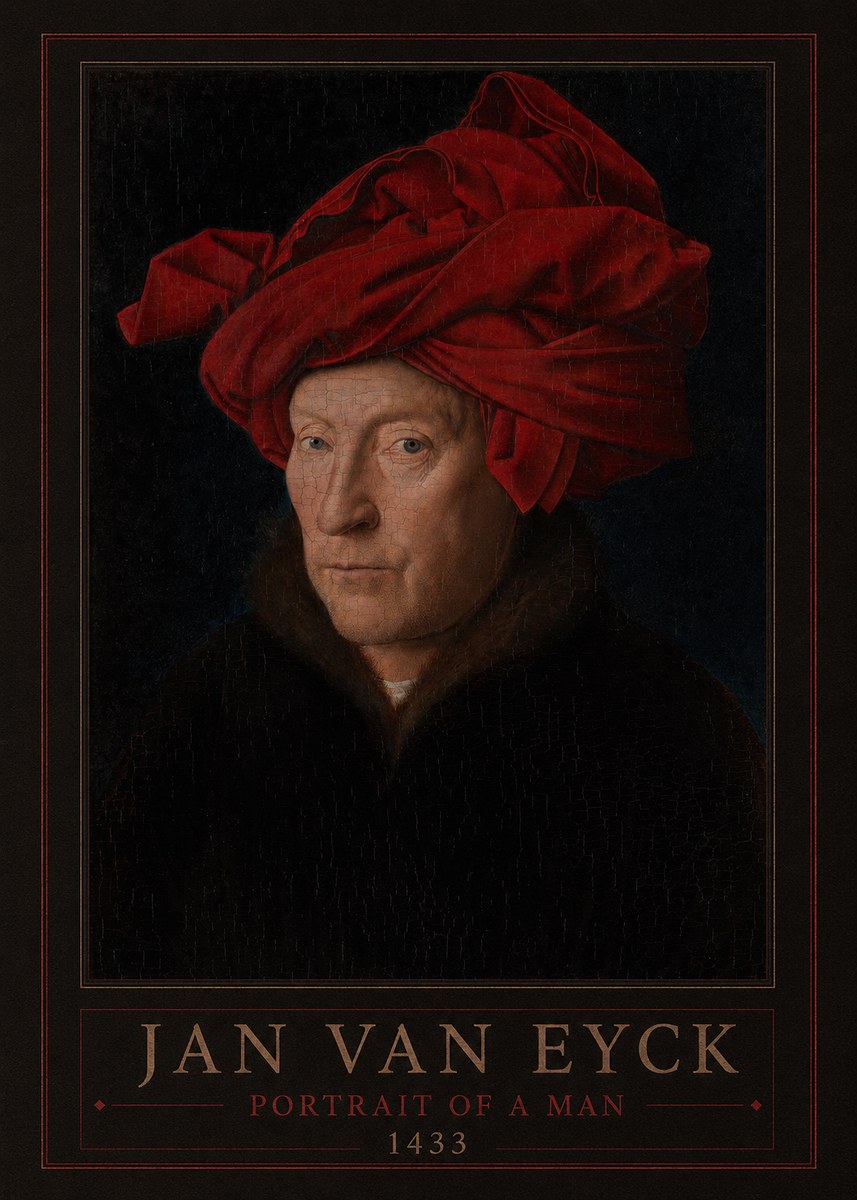 Jan van Eyck Portrait of a Man IV No1 - Poszter