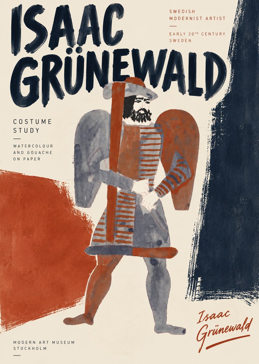 Isaac Grünewald Costume Study VII No5 - Poszter