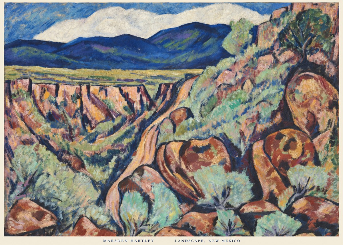 Marsden Hartley Landscape, New Mexico No6 - Poszter