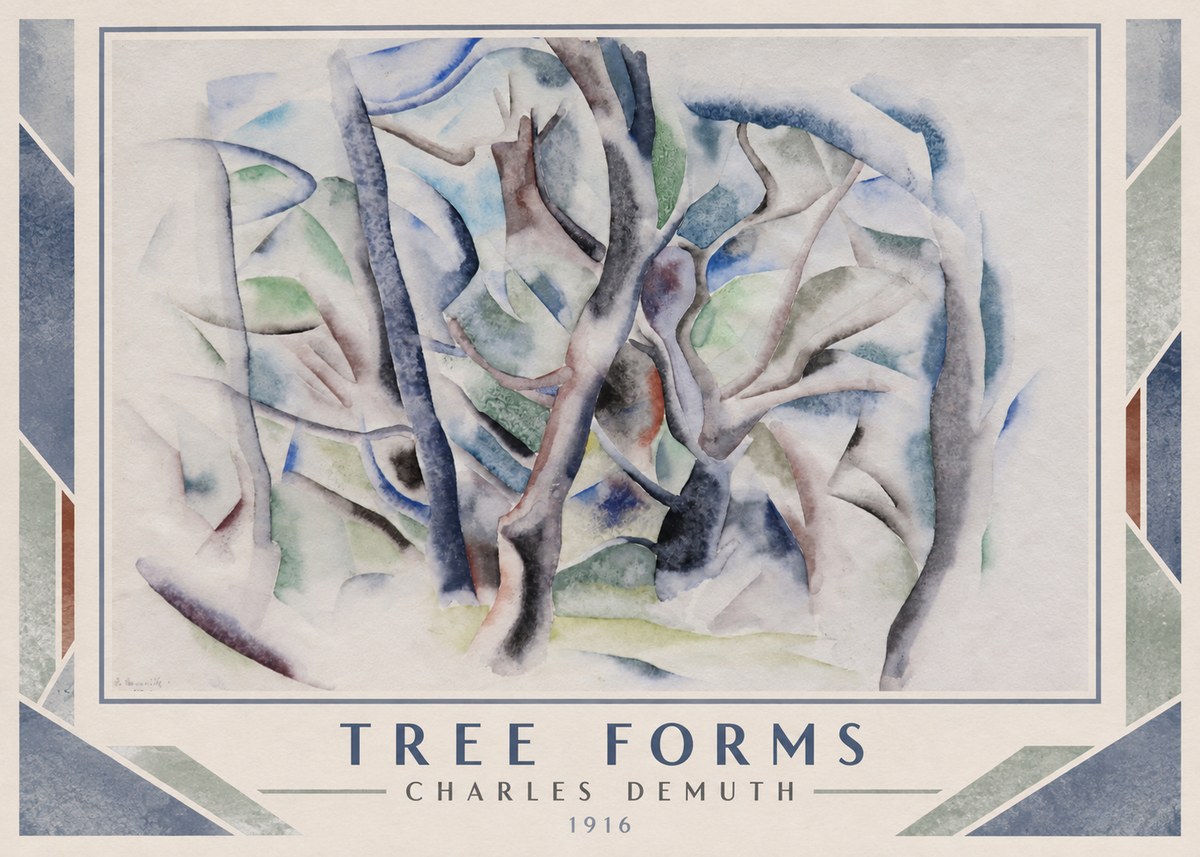 Charles Demuth Tree Forms No1 - Poszter