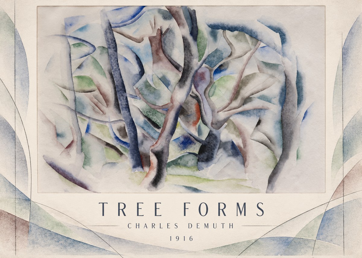 Charles Demuth Tree Forms No3 - Poszter