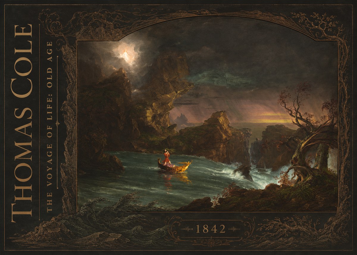 Thomas Cole The Voyage of Life: Old Age V No2 - Poszter