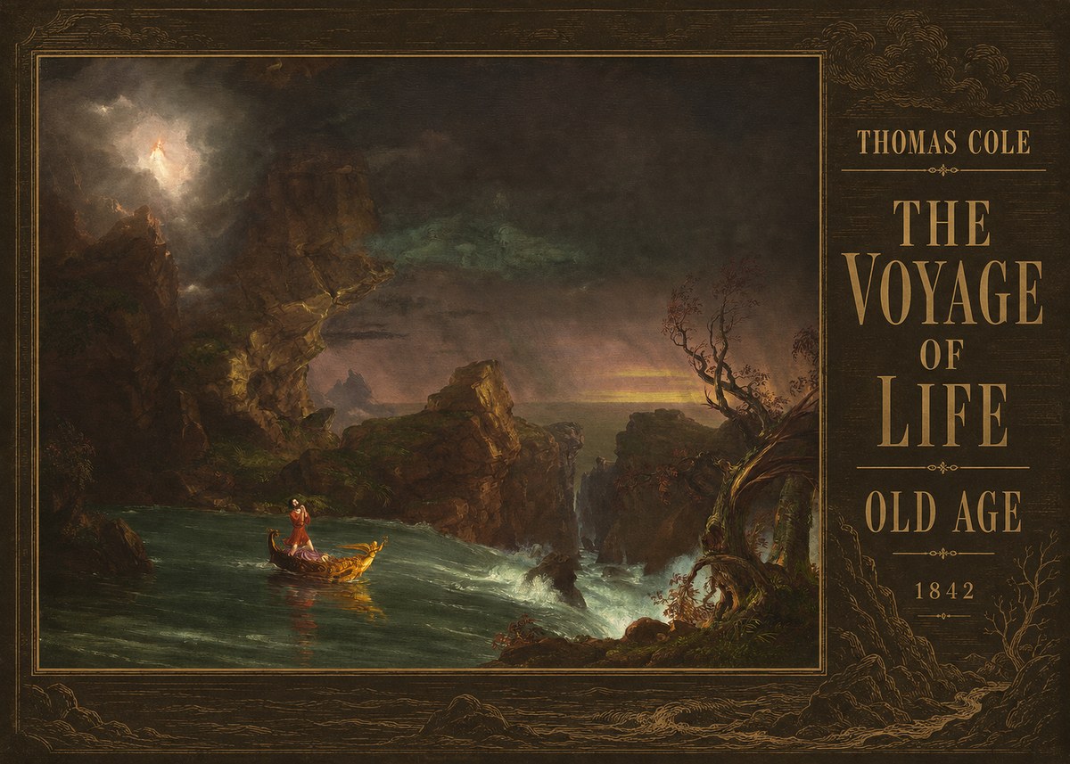 Thomas Cole The Voyage of Life: Old Age V No3 - Poszter